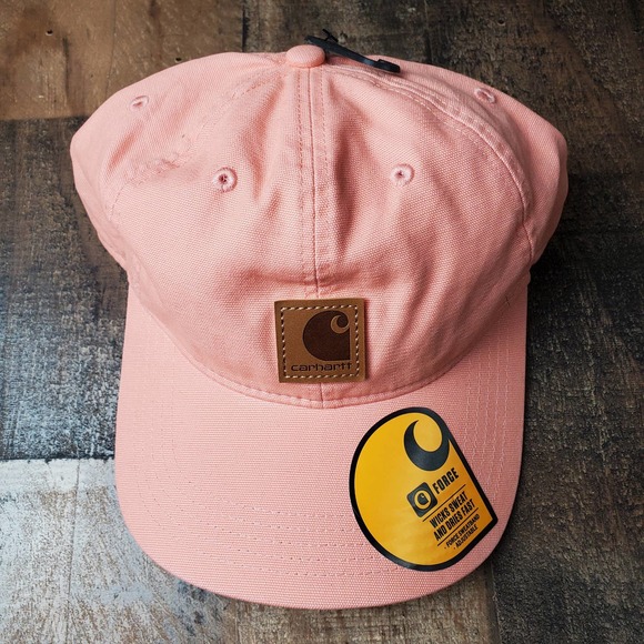 Carhartt patch baseball cap hat women's orange new - Picture 1 of 4